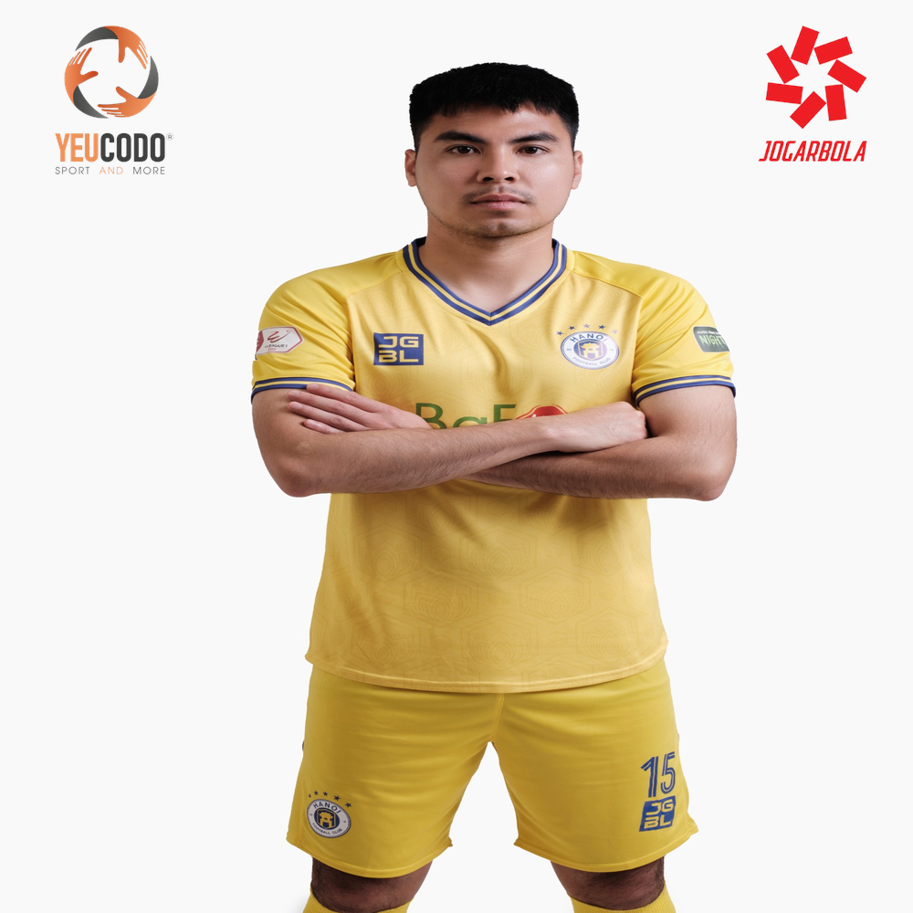 Áo thi đấu CLB Hà Nội V-League 2022 (Vàng) - Góc chụp chi tiết 1