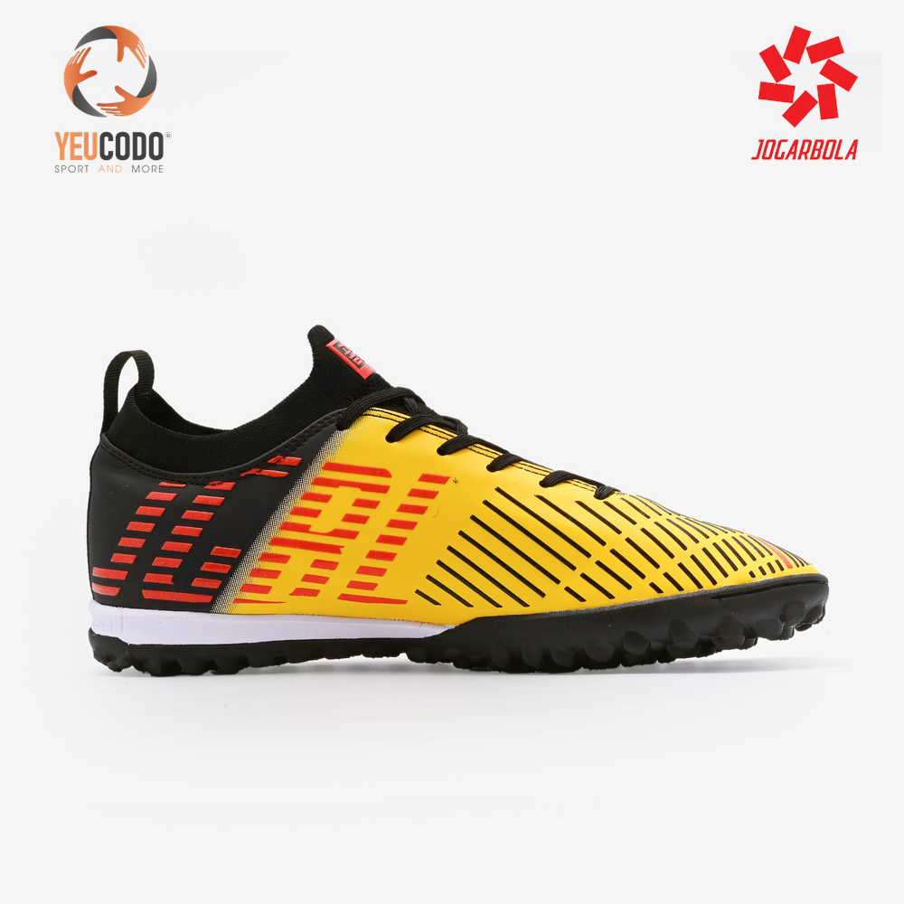 Giày bóng đá Jogarbola Kumo Fit (Black/Yellow) - Góc chụp chi tiết 2