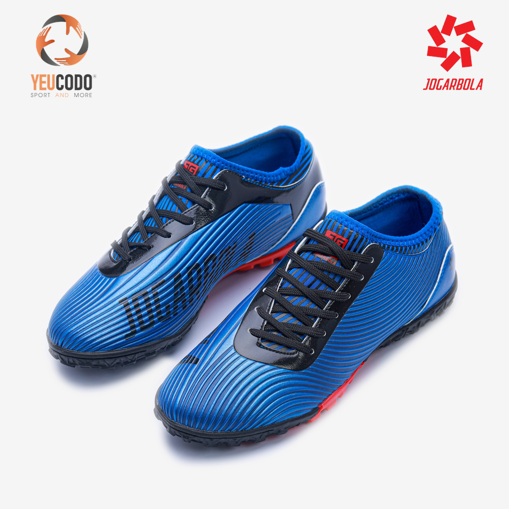 Giày đá bóng sân cỏ nhân tạo Jogarbola Racer JG-2223 (Xanh navy) - Góc chụp chi tiết 2