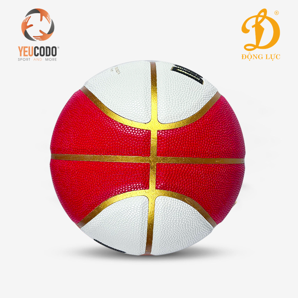 Quả bóng rổ da PU Động Lực D6000 (Size 5) - Chi tiết 1