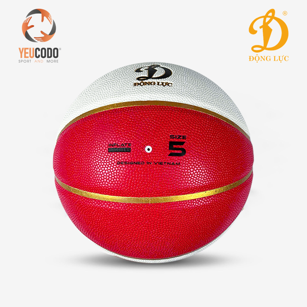 Quả bóng rổ da PU Động Lực D6000 (Size 5) - Chi tiết 2